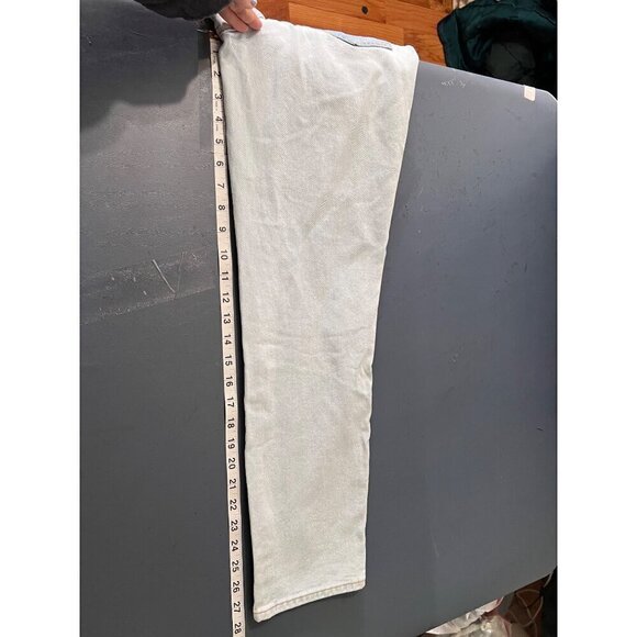 PacSun Womens High-Rise Two-Tone Mom‎ Jeans Size 25 Cotton Blend Blue & White - Picture 9 of 13